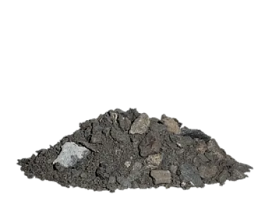 Ein graues Natursteinmineralgemisch mit einer Körnung von 0-45 mm.