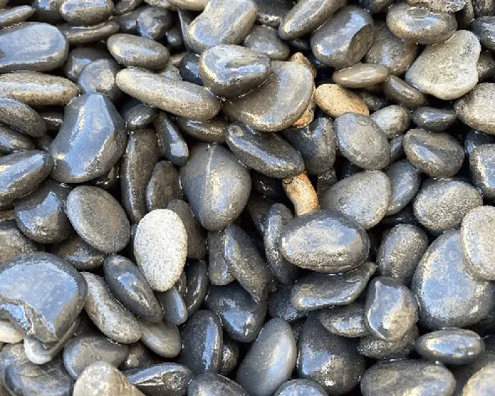 Rundkies Beach Pebbles Schwarz