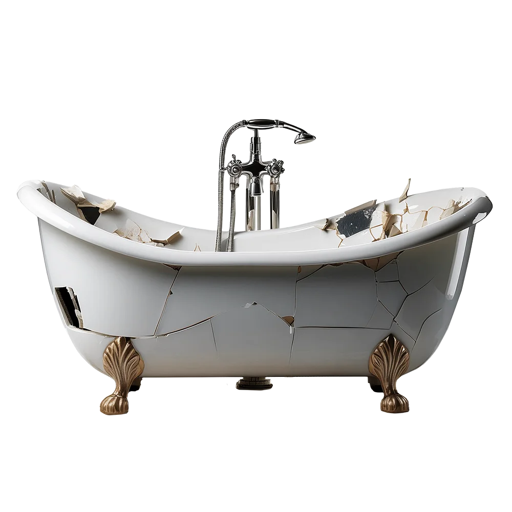 Badewanne zu entsorgen