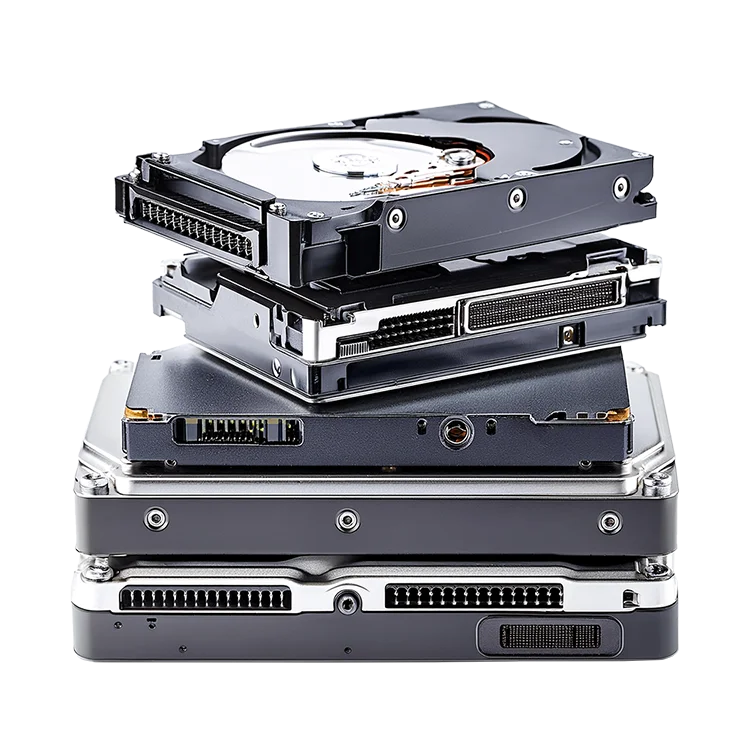 Stapel Festplatten zu entsorgen